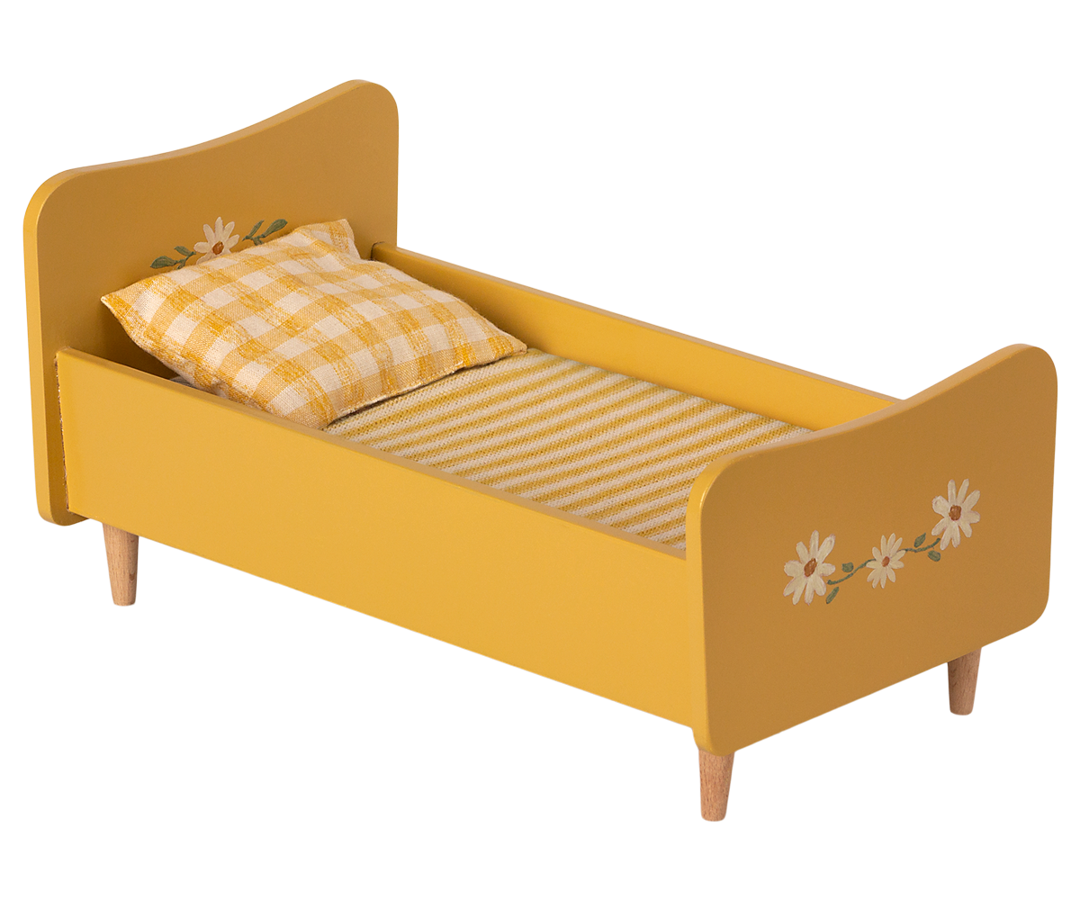 Cama de madera MINI - amarillo