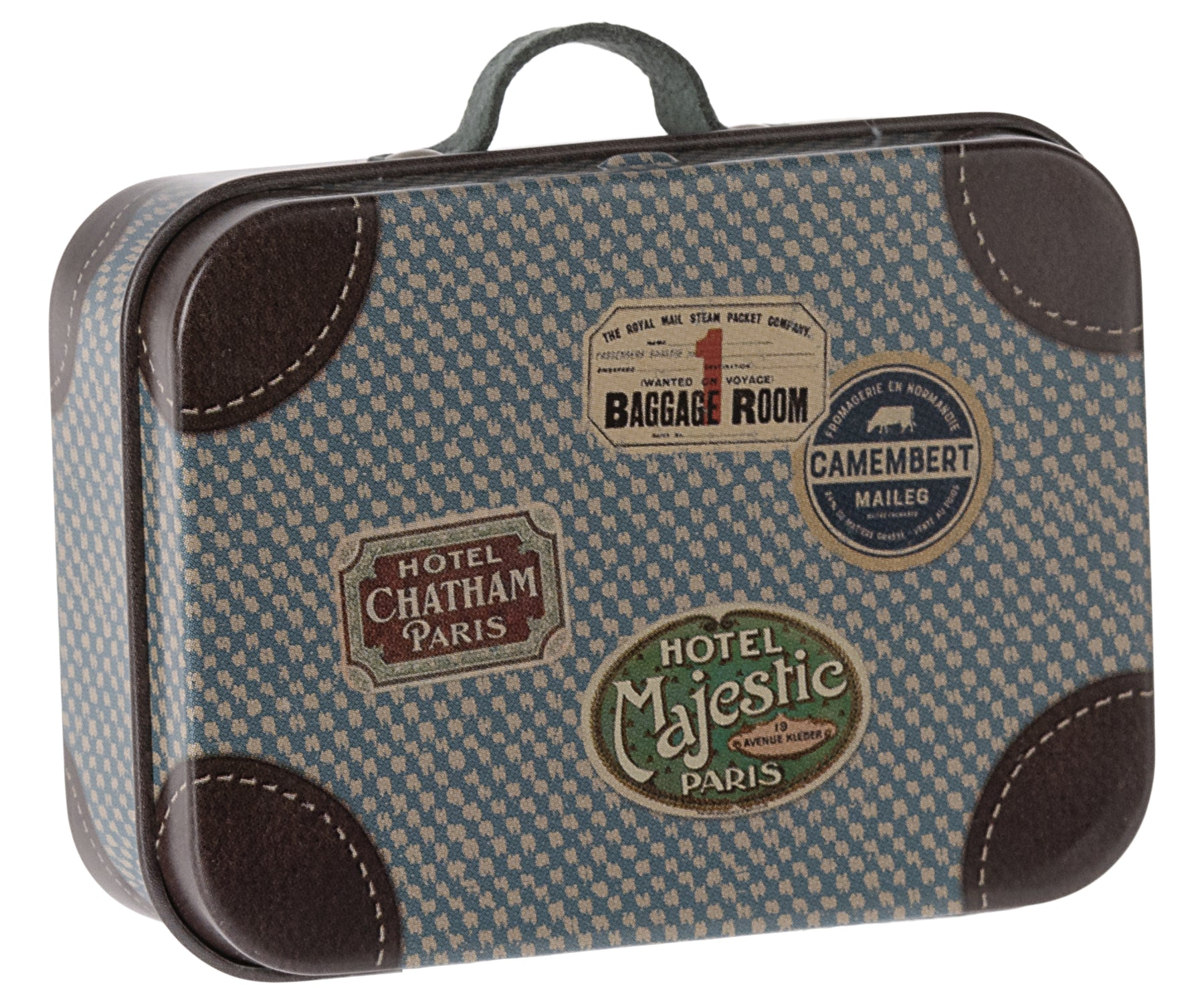 Maleta de metal micro - azul