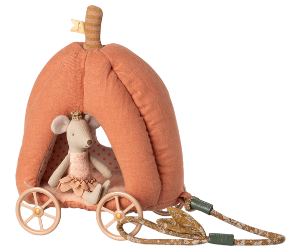 Carruaje calabaza Maileg, ratón (nueva versión)