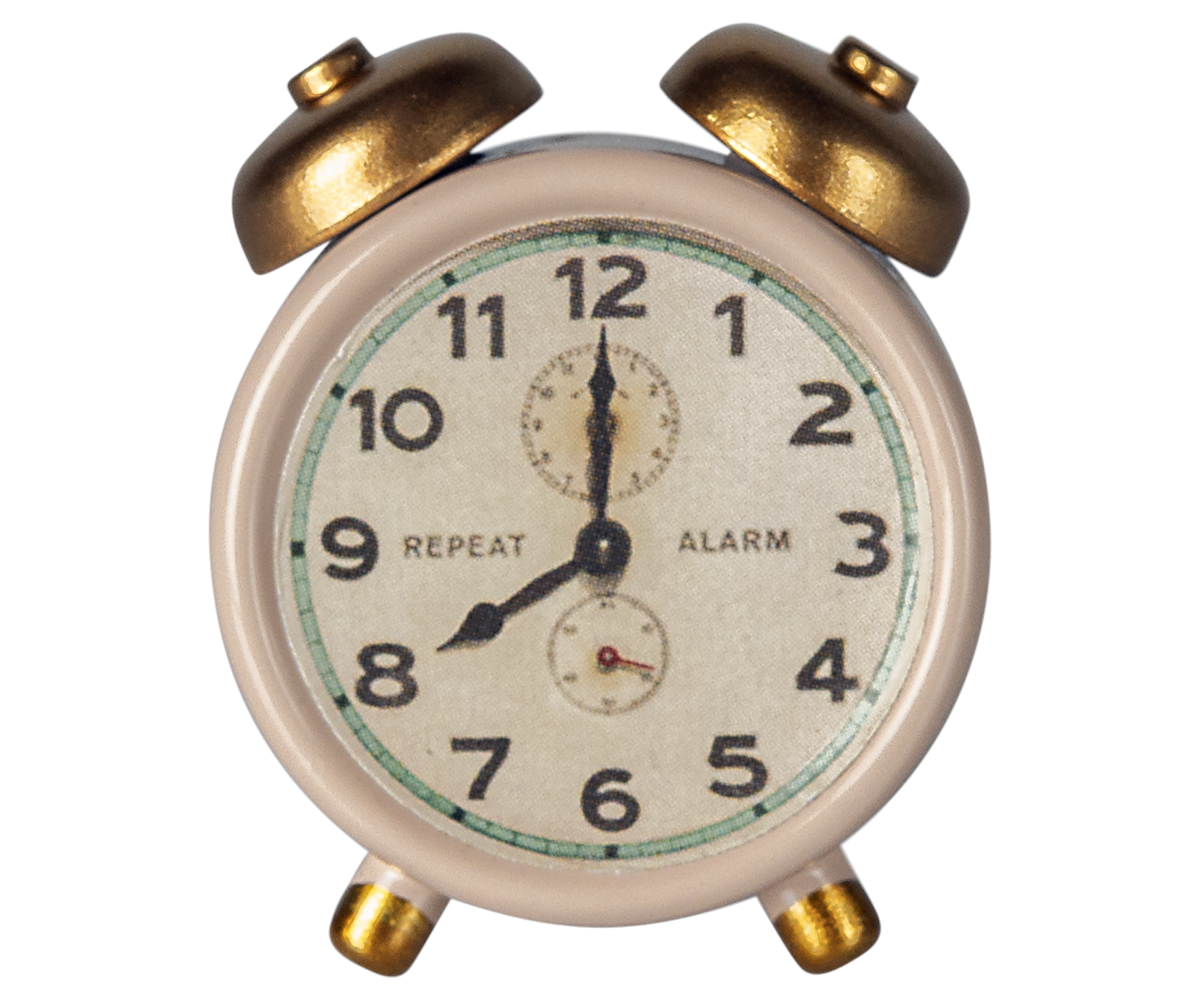 Reloj despertador para ratones - rosa empolvado