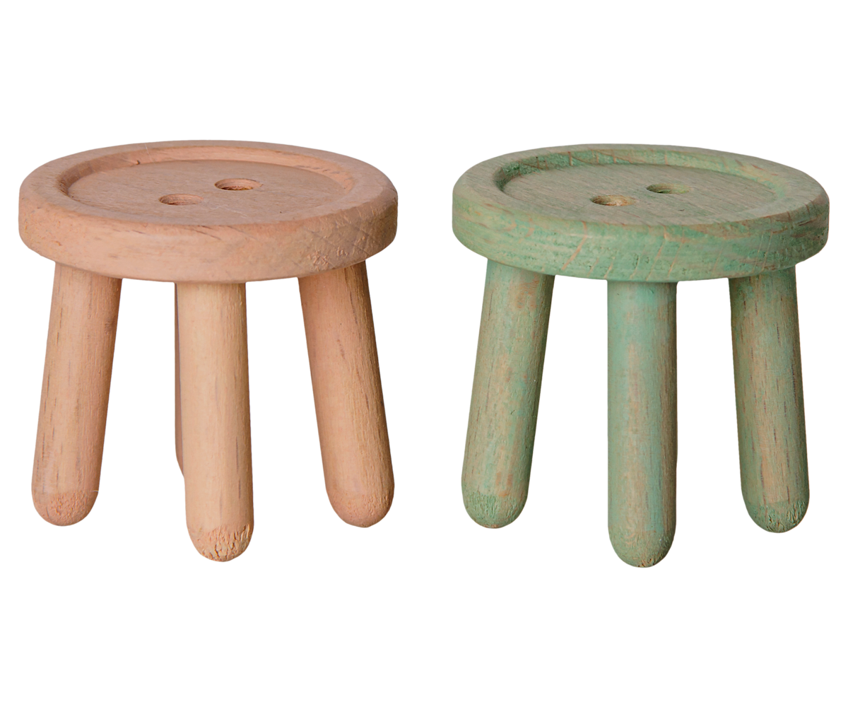 Taburetes para ratoncitos - rosa / menta