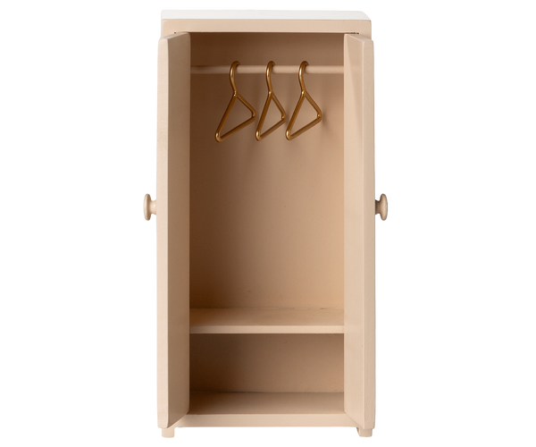 Armario de madera para ratoncito - rosa claro