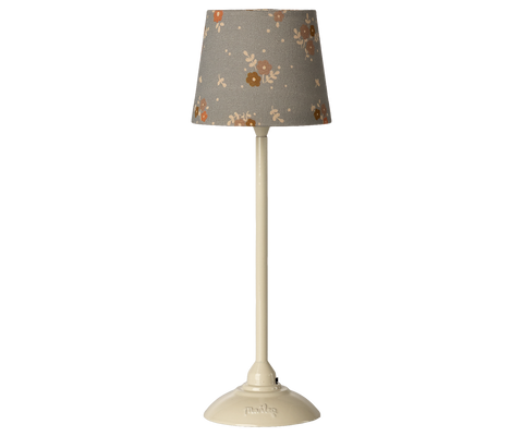 Lámpara de pie pequeña - pie arena, pantalla azul