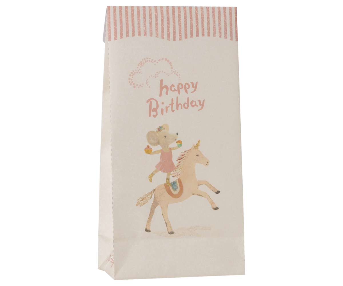 Bolsas de fiesta Happy Birthday 12 unidades - unicornio