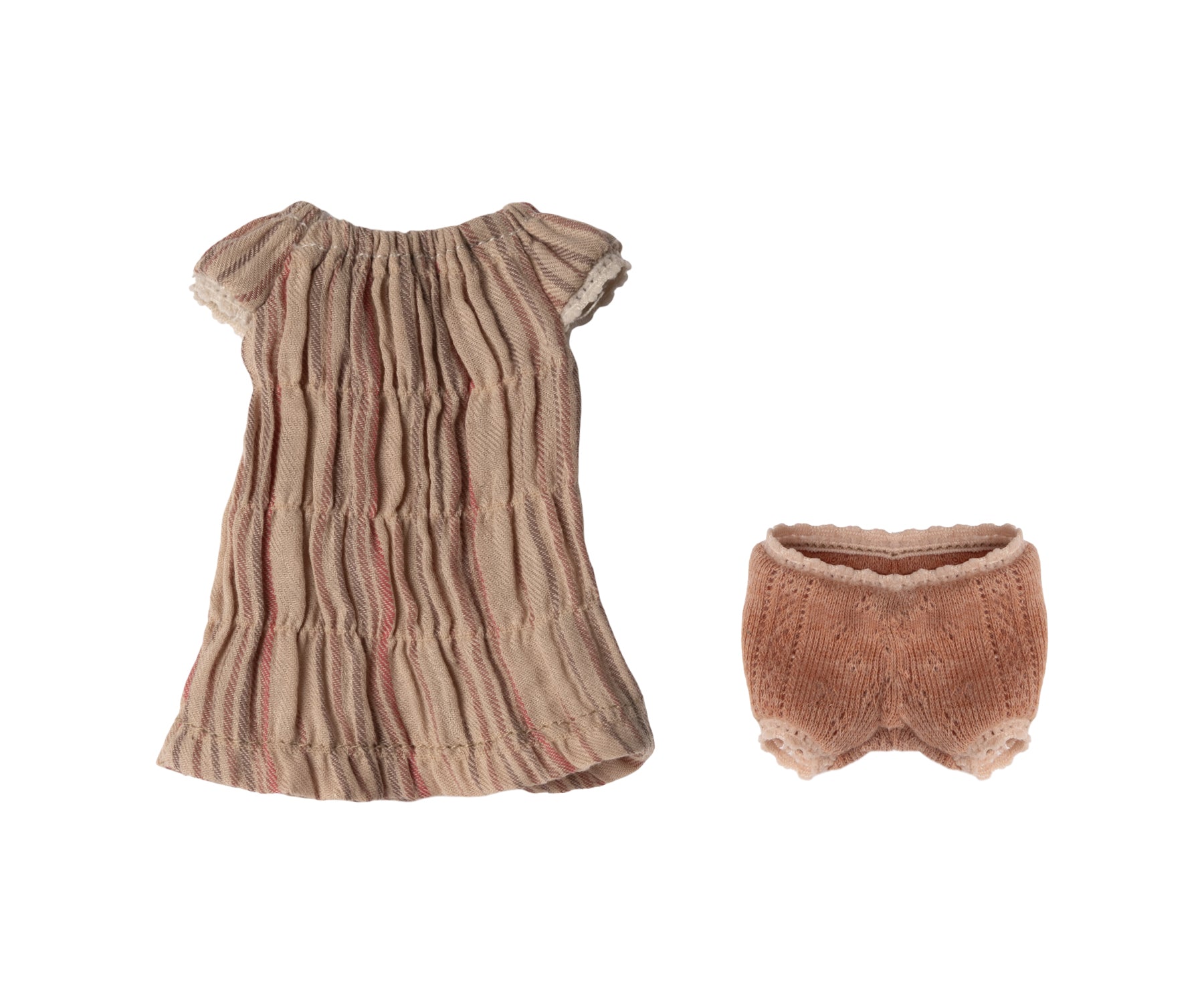 Vestido rayas y bloomers para conejita - talla 1 - Miss Coppelia