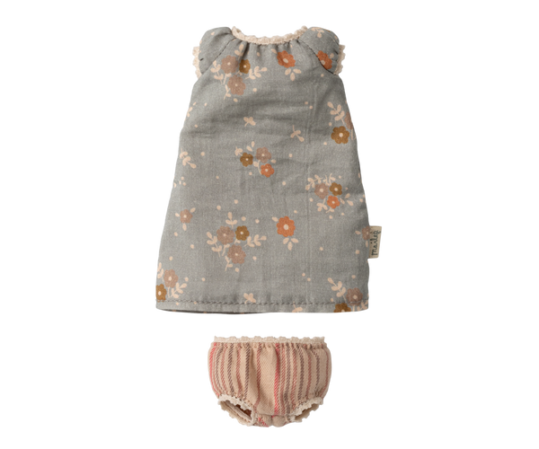 Vestido azul flores talla 1 - Miss Coppelia