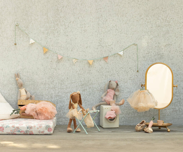 Conejita Ballerina maillot y falda Rose - talla 2