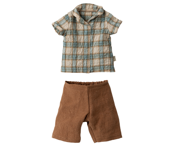 Conejito brown camisa y pantalón talla 3 (rabbit, 49cm)