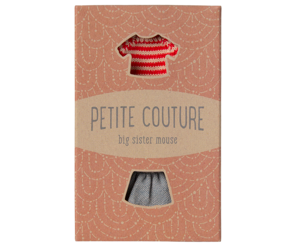 Jersey y falda de punto - ratoncita hermana mayor