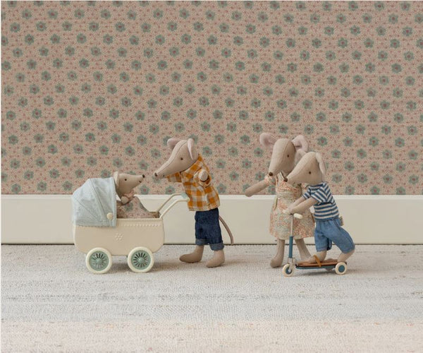 Ratoncita mamá - vestido pastel