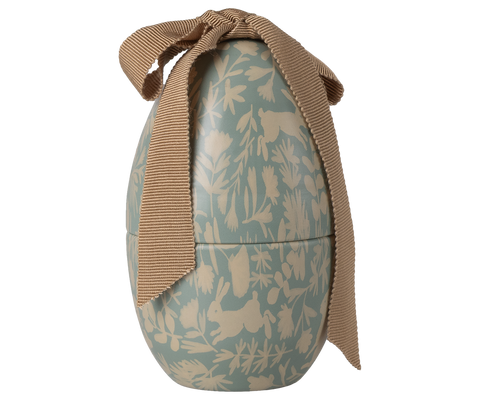 Huevo de Pascua pequeño - Azul empolvado