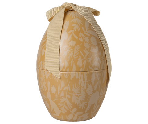 Huevo de Pascua mediano - amarillo crema
