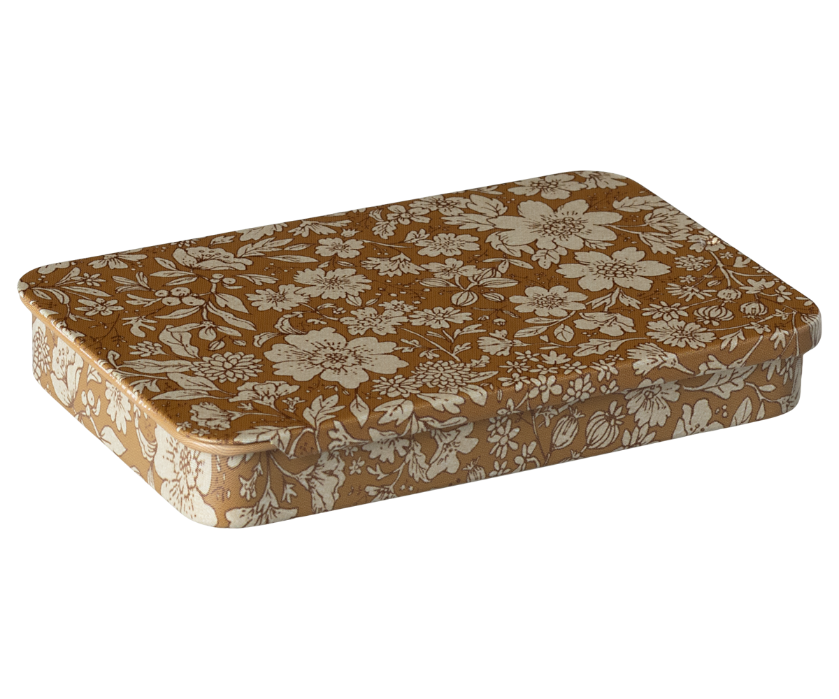 Caja metal corredera bloosom - ocre