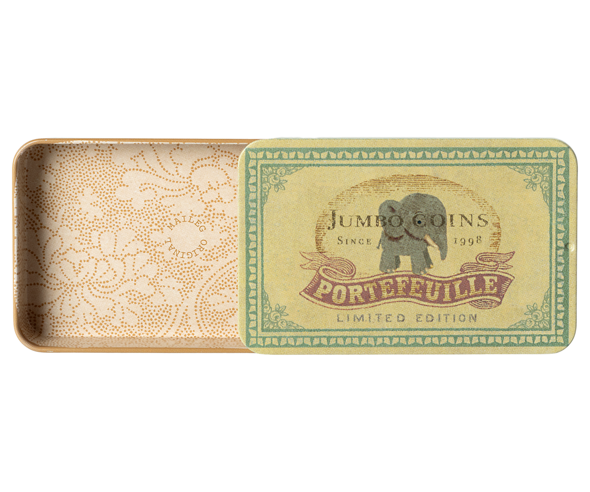Caja metal corredera - jumbo coins