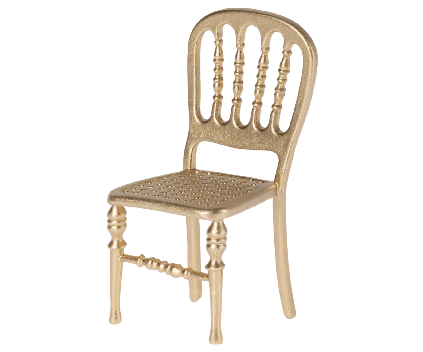 Silla vintage de metal dorado para ratoncitos - Miss Coppelia
