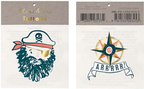 Tattoos - ahoy pirate - Miss Coppelia