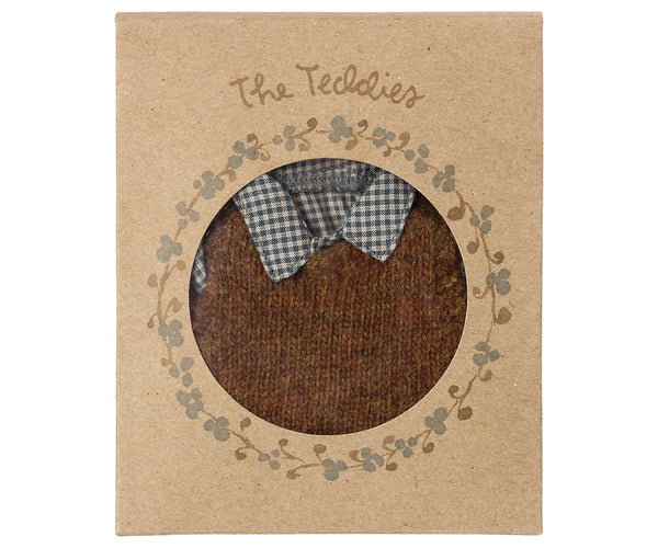 Camisa, chaleco y pantalón - papá teddy - Miss Coppelia