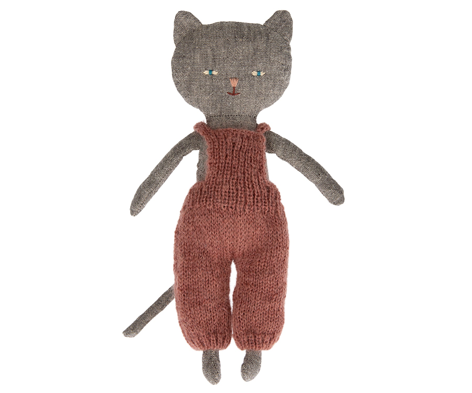 Chatons - Gatito gris con mono de punto - Miss Coppelia