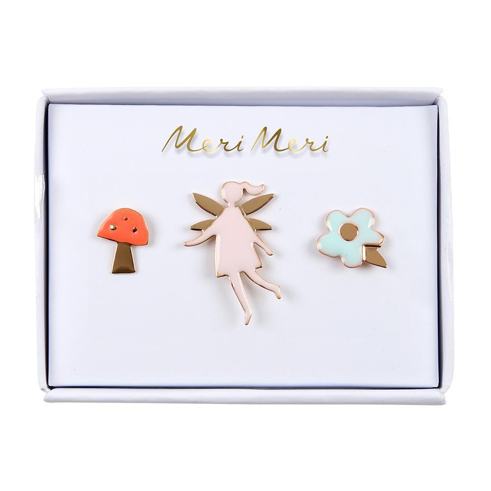 Set de pins fairy - hada, seta, flor - Miss Coppelia