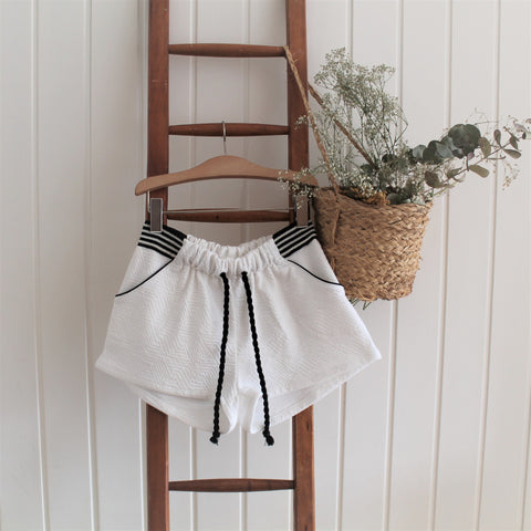 Short en punto rombo crudo - Miss Coppelia