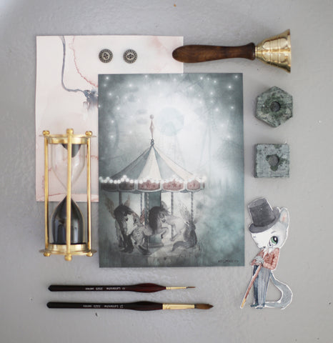 PACK WILLIAM + NIGHT CAROUSEL 18X24 - Miss Coppelia
