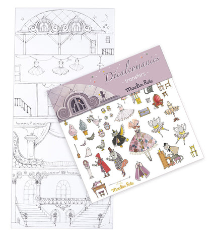 Calcomanías Ópera con decorado - Érase una vez - Miss Coppelia