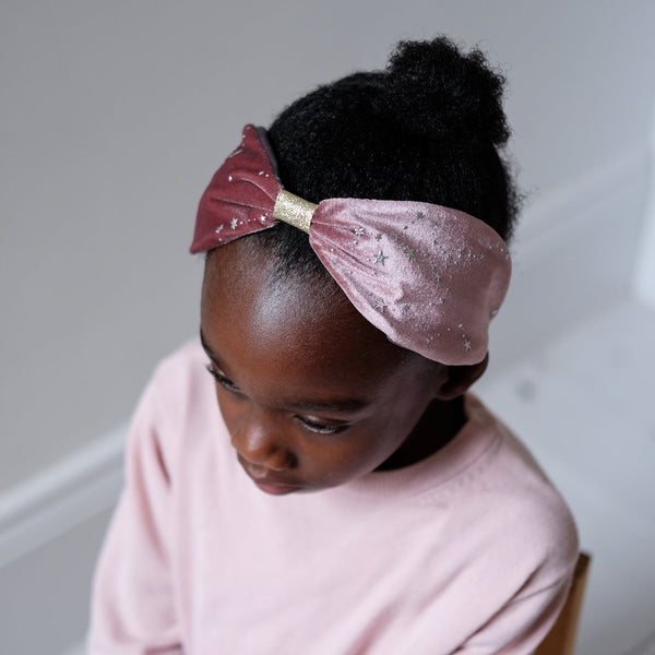 Diadema terciopelo Alice - Rosa