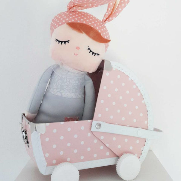 Caja cochecito de muñecos - rosa - Miss Coppelia