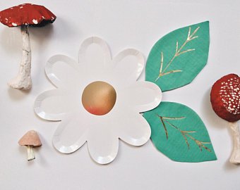 Hadas de Jardín - platos daisy - Miss Coppelia