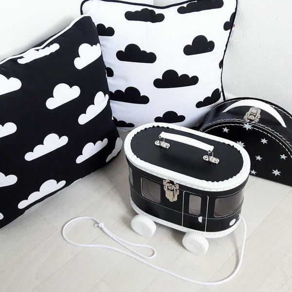 Caja Tranvía con ruedas - negro - Miss Coppelia