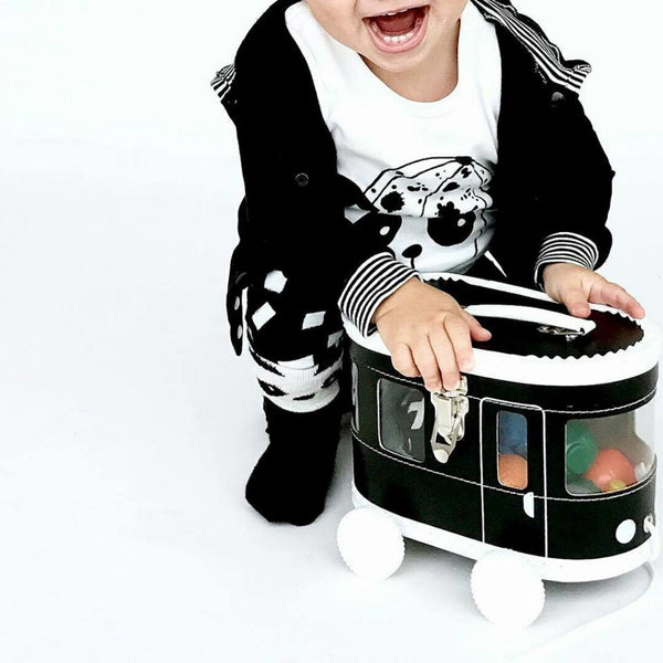 Caja Tranvía con ruedas - negro - Miss Coppelia